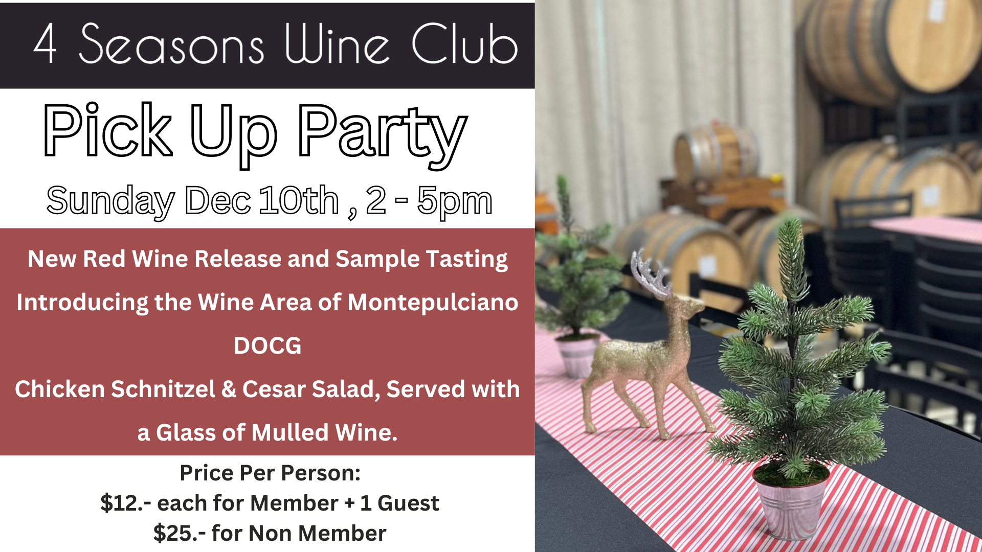 4 Seasons Wine Club Pick Up Party Winery & Vineyard New Waverly, Texas