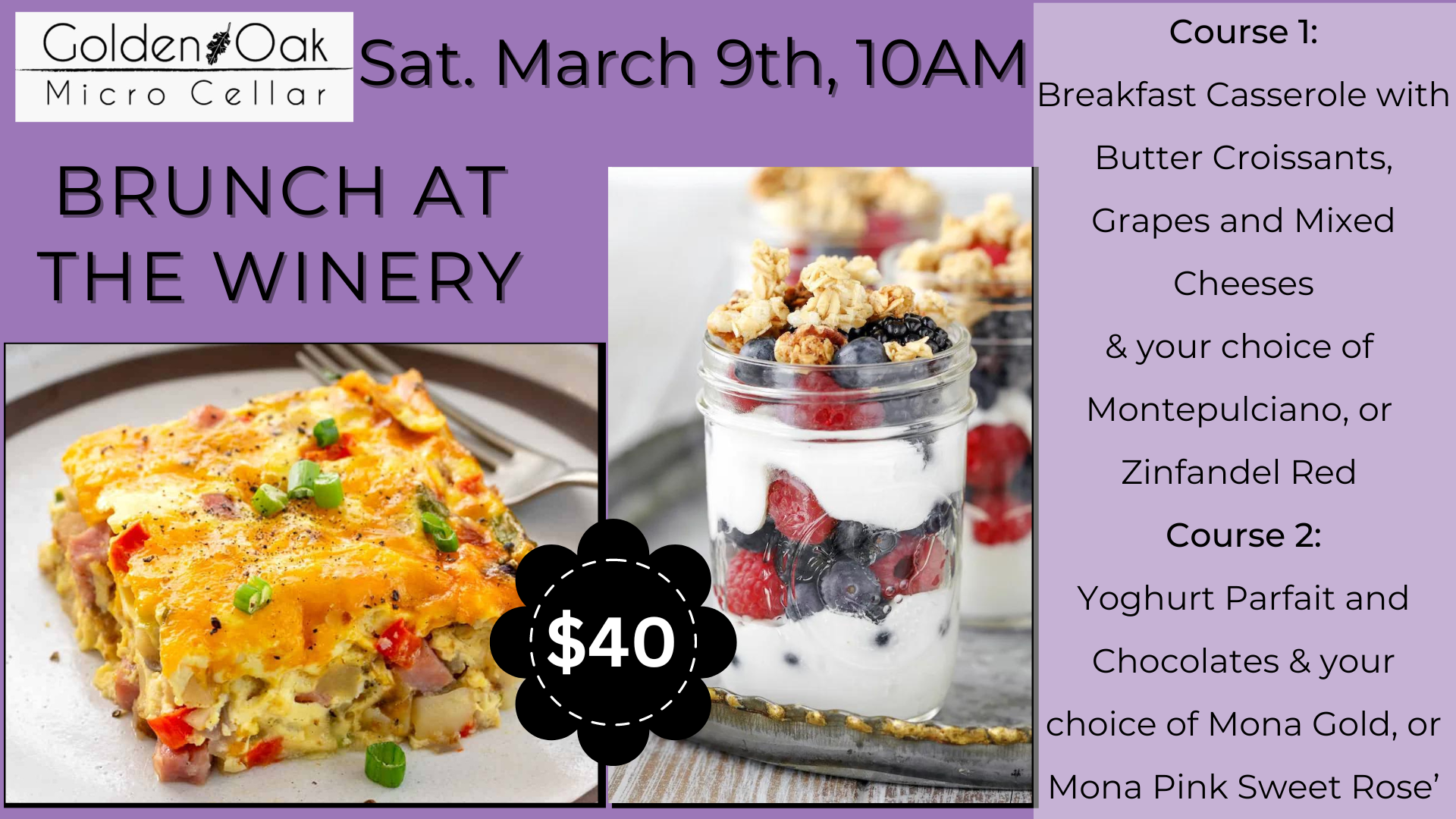 Brunch at the Winery Winery & Vineyard New Waverly, Texas